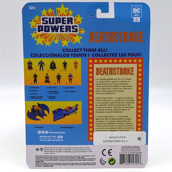 Deathstroke DC Super Powers McFarlane Toys Retro stye Action Figure New & Sealed - Picture 2 of 2